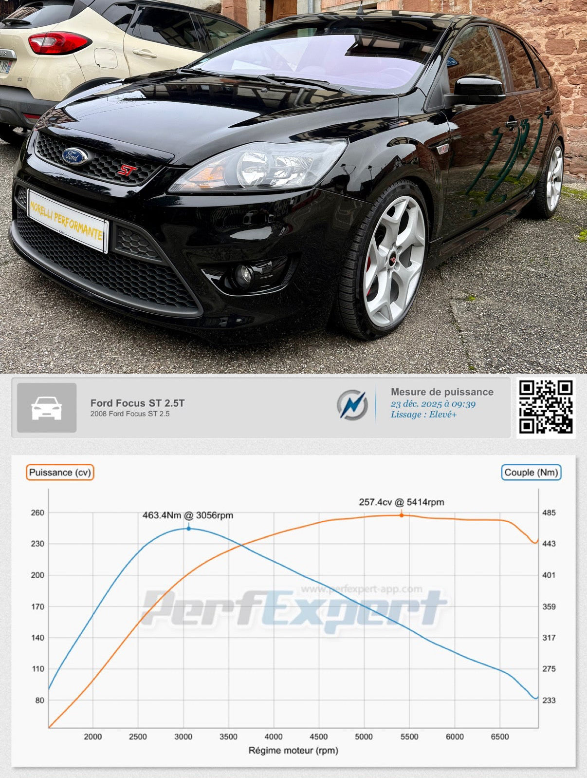 Ford Focus ST225 Reprogrammation moteur Stage 1+